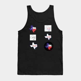 Texas Proud Design Pattern Tank Top